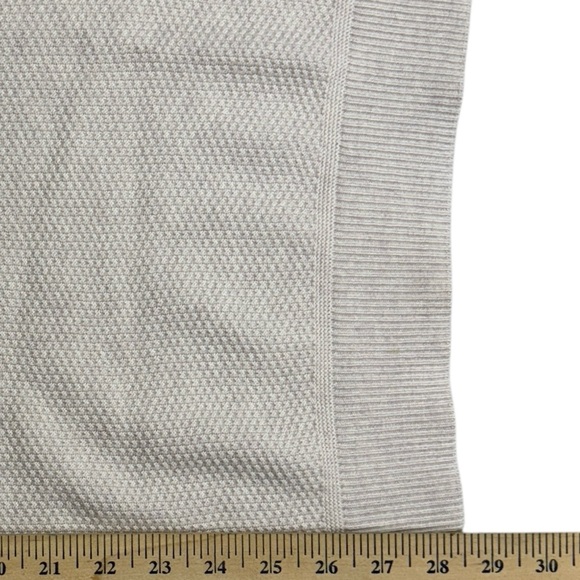 Lululemon Sweater Mens Large Ivory Textured Knit Crewneck Fisherman Wool Thermal - Picture 11 of 12